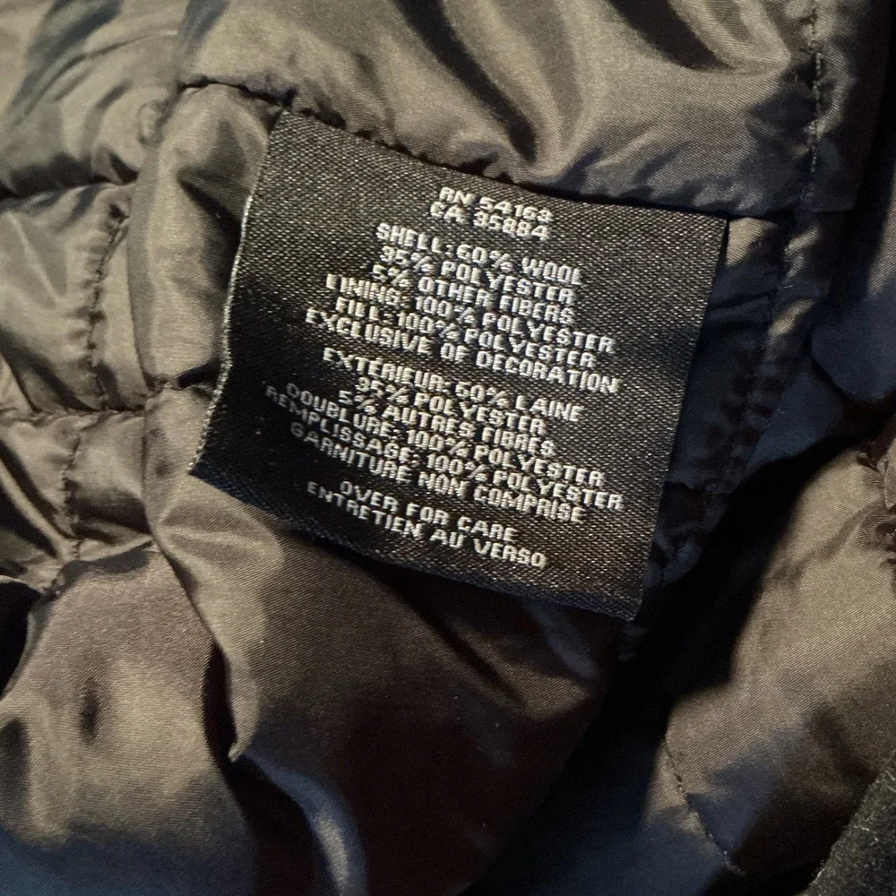 Cole Haan Men's M65 Wool Blend Field Jacket Coat Peacoat Black Size Medium - Picture 6 of 7